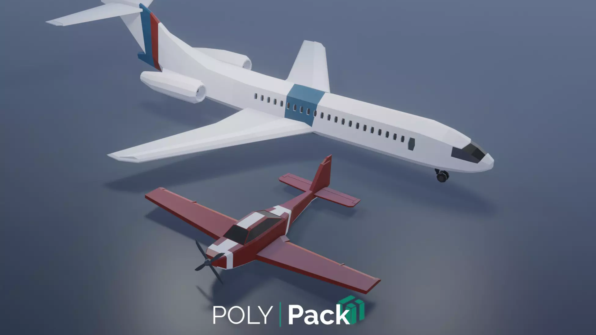 Planes & Choppers - PolyPack Starter - Low Poly Assets
