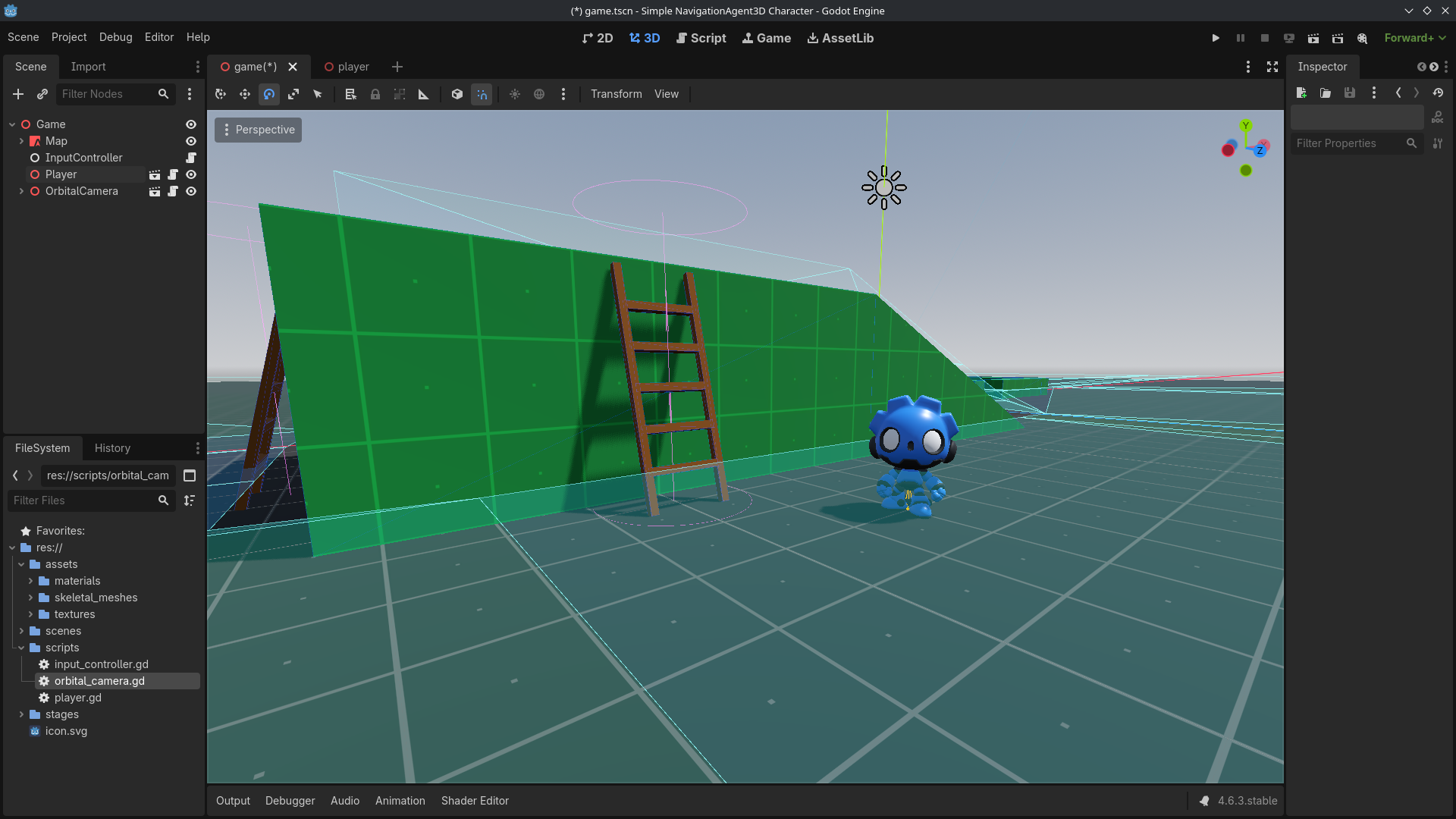 Simple NavigationAgent3D Character