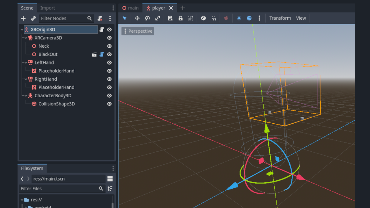 OpenXR Origin Centric Movement Demo
