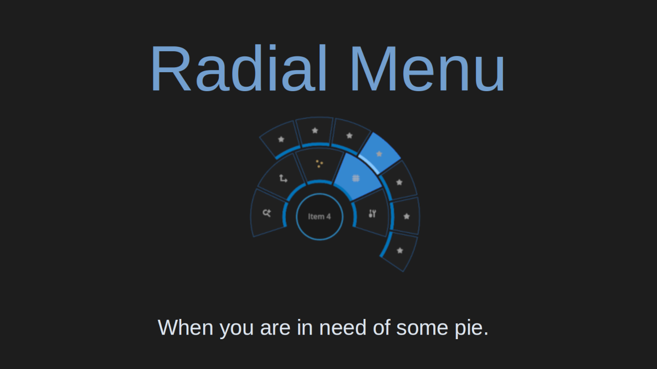 Radial Menu Control