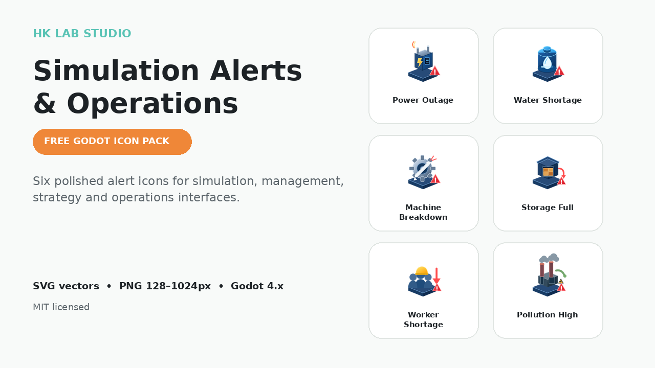 HK Simulation Alerts & Operations Icon Pack