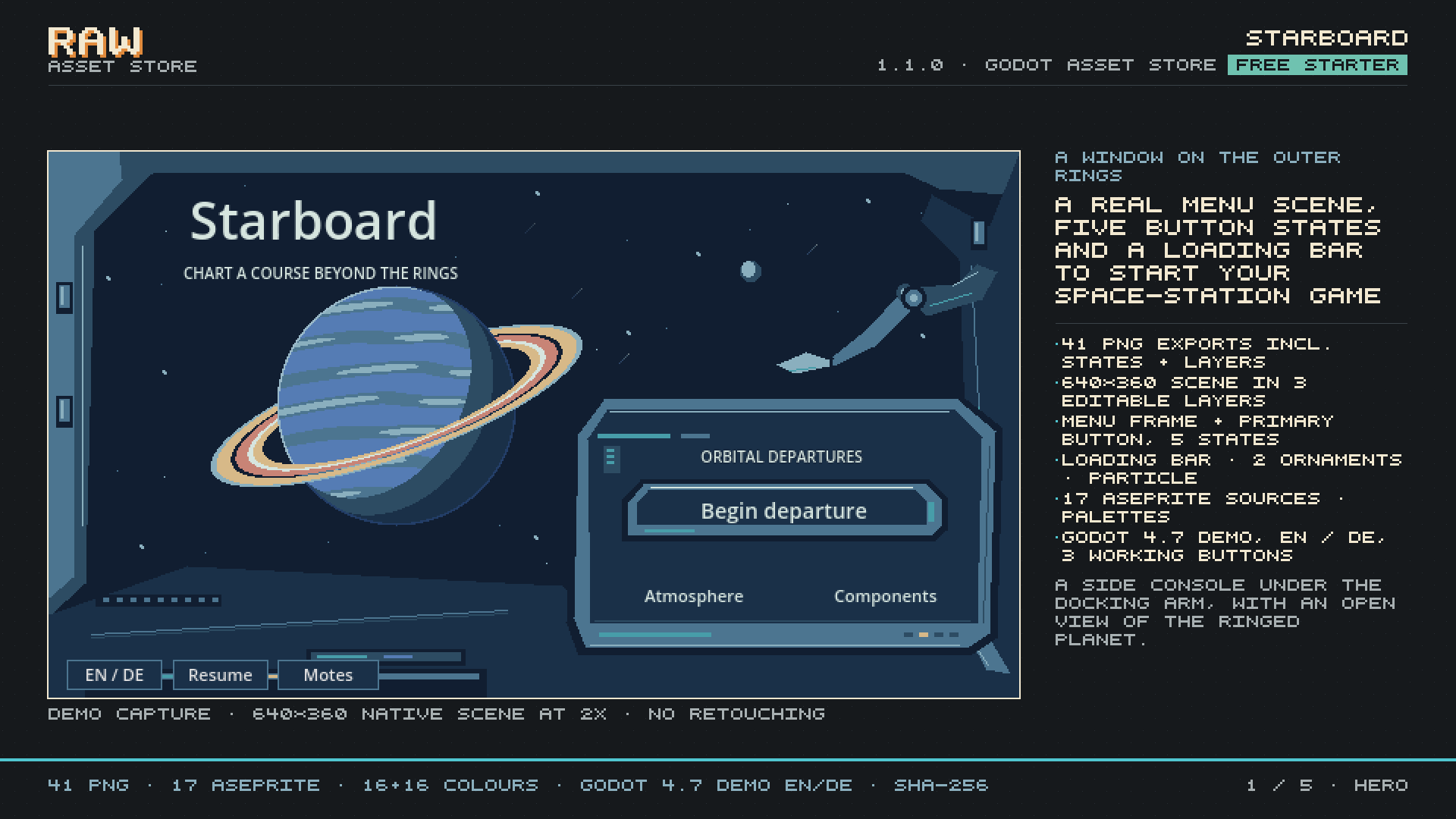 Starboard – Free Space Management Pixel UI