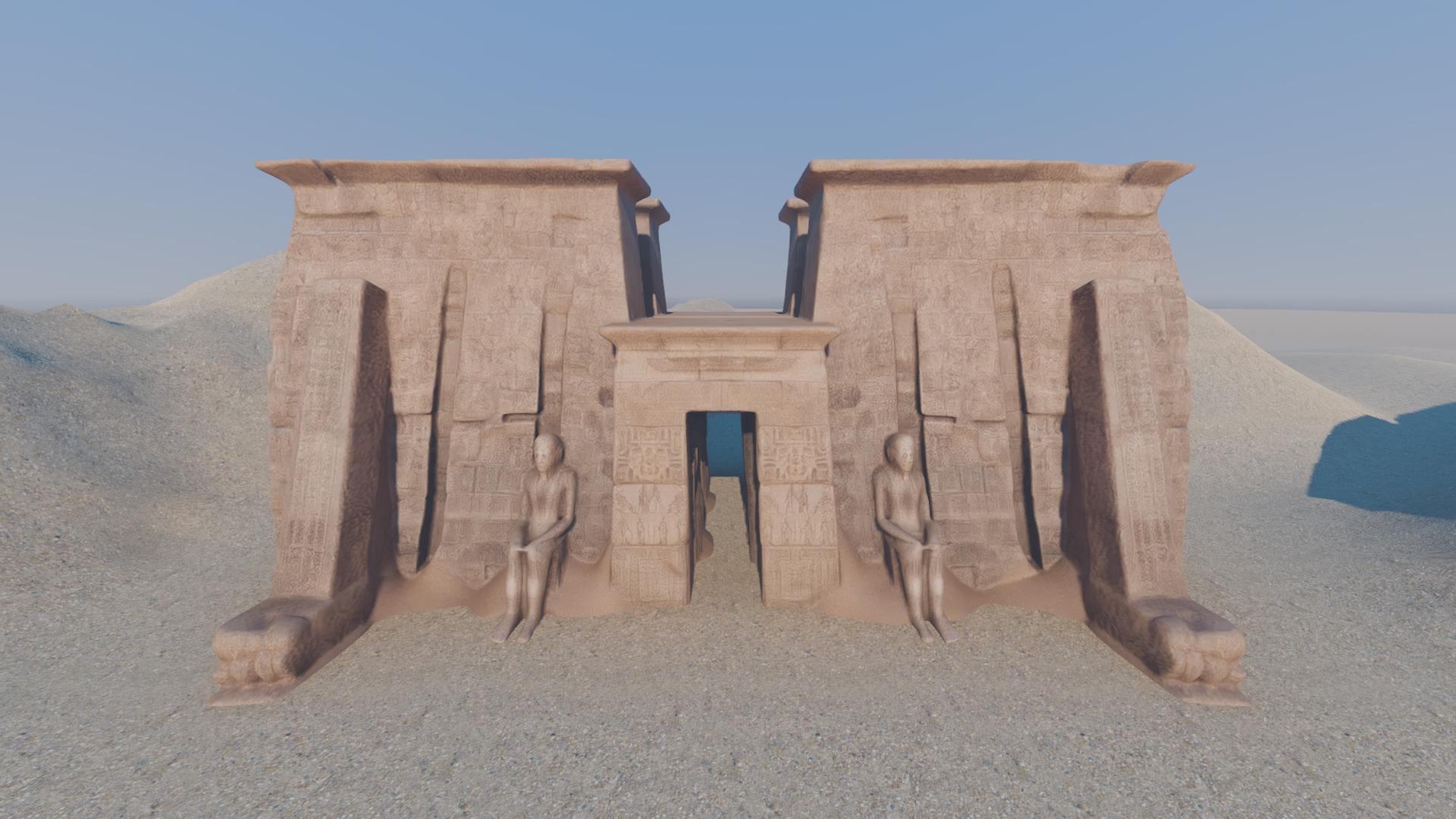 Egyptian Temple 3D Model