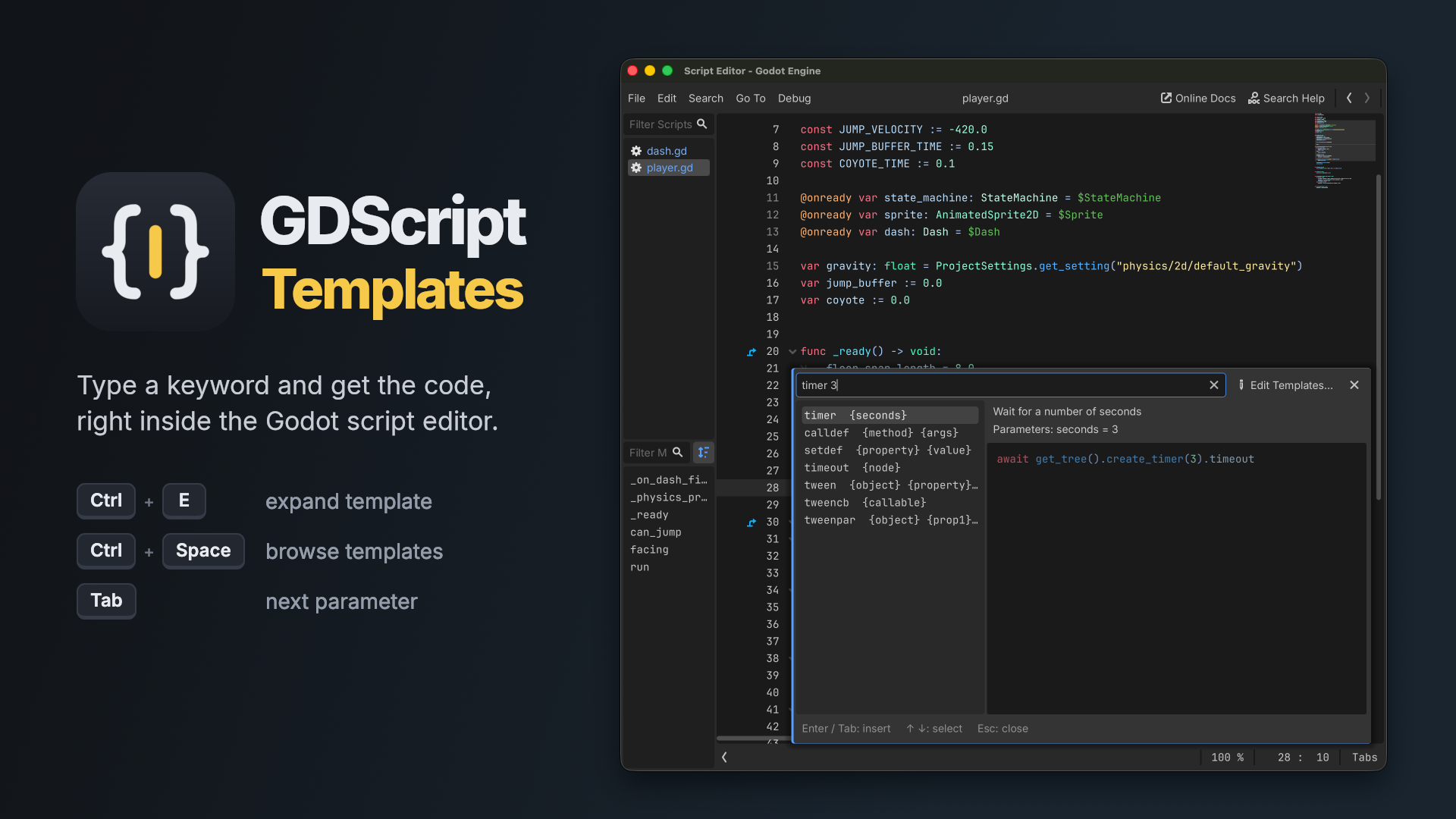GDScript Templates