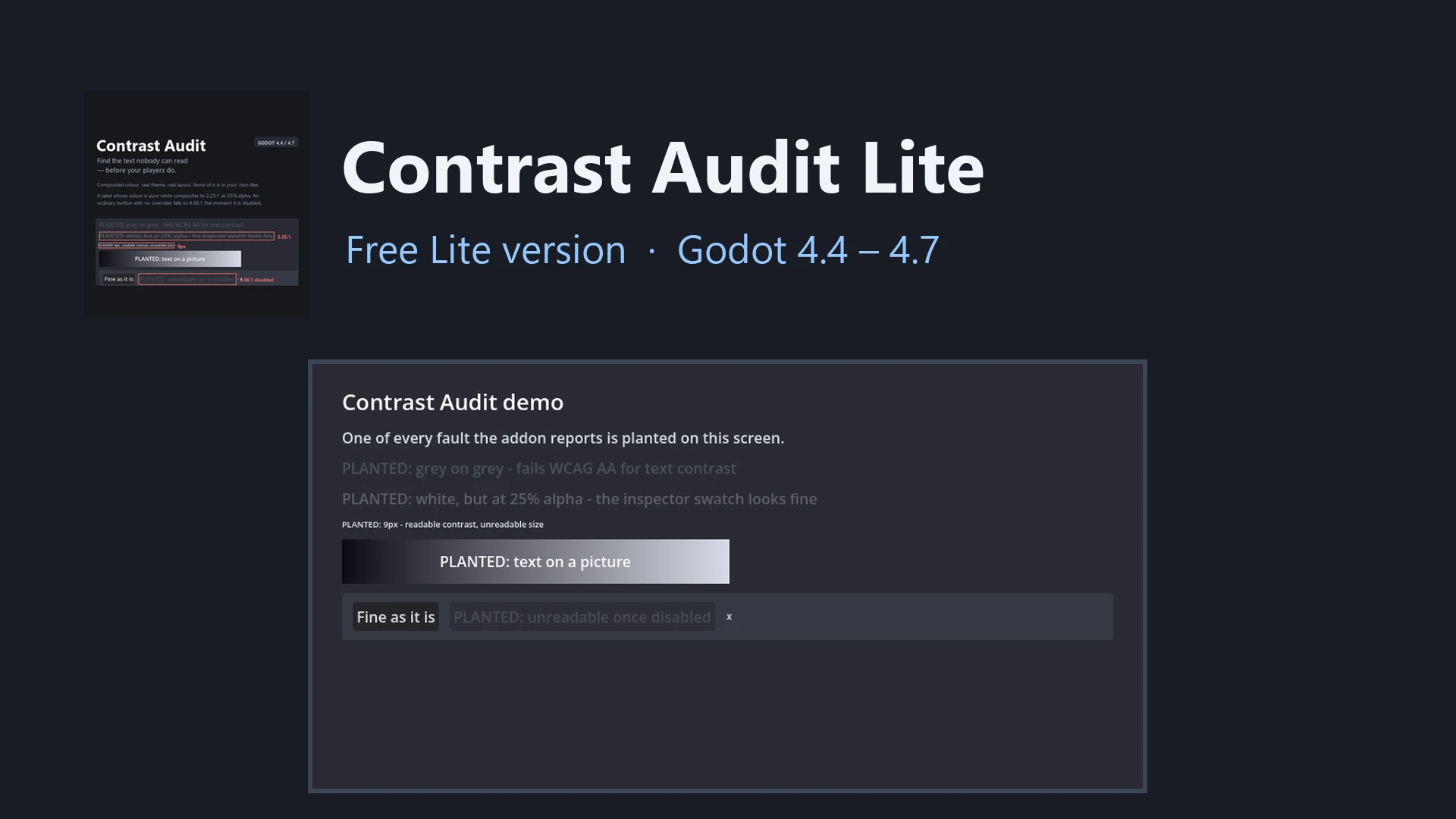 Contrast Audit Lite