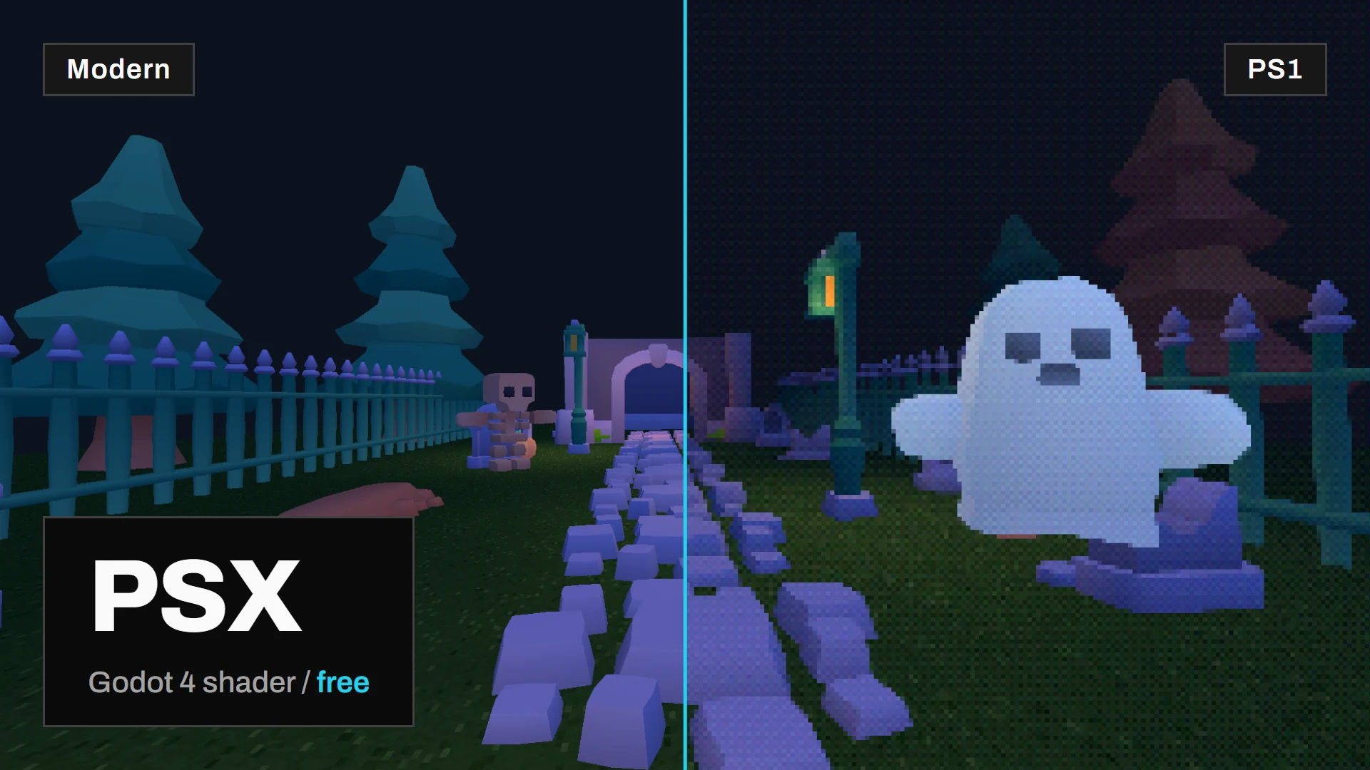 PSX - Godot Shader