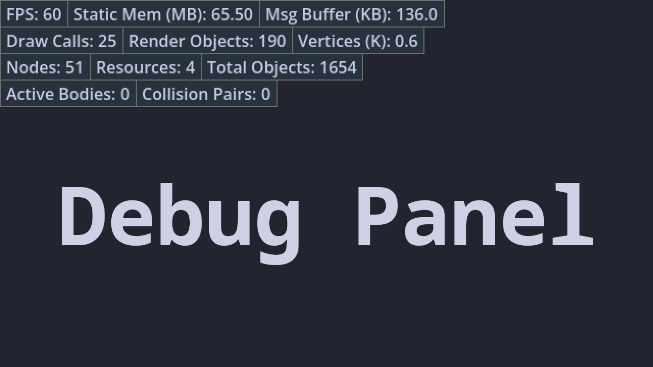 Debug Panel